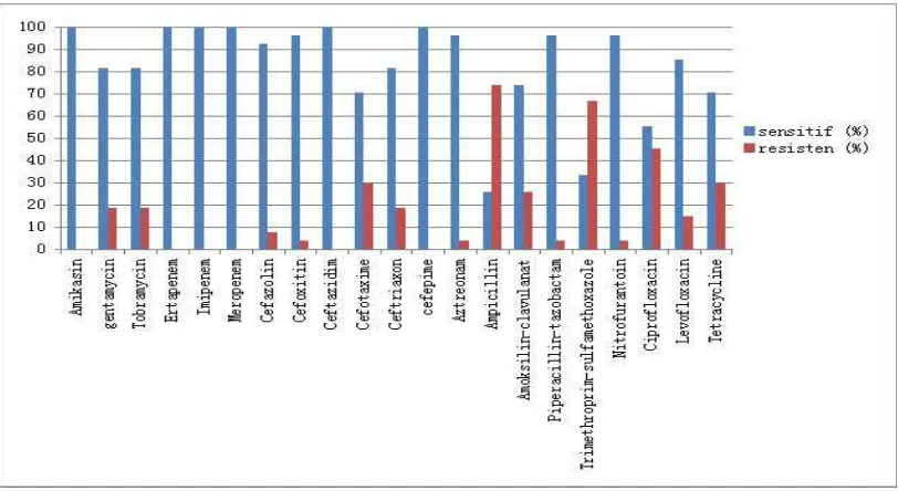 Gambar 4. Tes Kepekaan Antibiotik Kelompok Non-ESBL