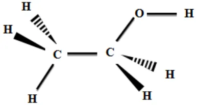 Gambar 2.4 Struktur Molekul Etanol 