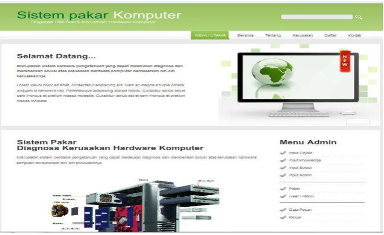 Gambar 4.2 Halaman Menu Use 