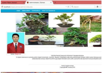 Gambar 4.2 Halaman Utama Administrator 