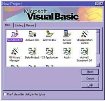 Gambar 2.8 Interface Visual Basic 6.0 