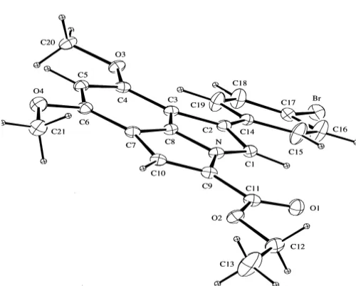 Fig 1. X-ray crystal structure of pyrroloindole 6c