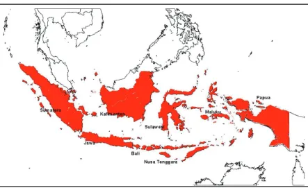 Gambar 3. Distribusi tikus polinesia R. exulans di Indonesia 