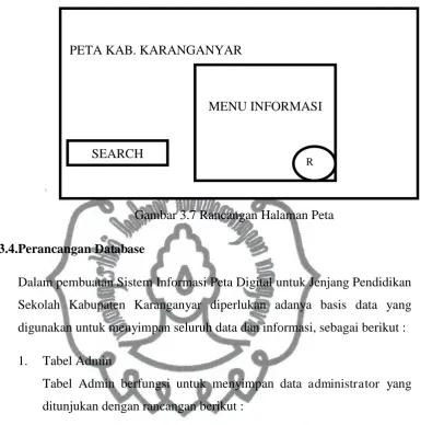 Gambar 3.7 Rancangan Halaman Peta 