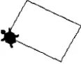 Fig. 1. Student's attempt at drawing a rectangle in Logo. 
