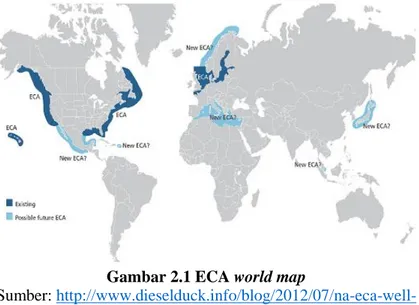 Gambar 2.1 ECA world map 