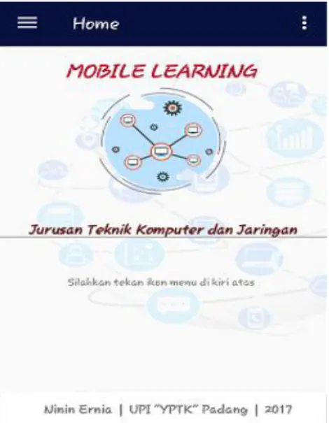 Gambar 4. Halaman Intro Mobile Learning 