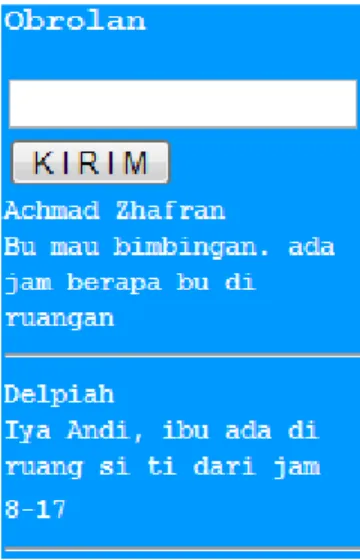 Gambar 10. Layanan Obrolan 