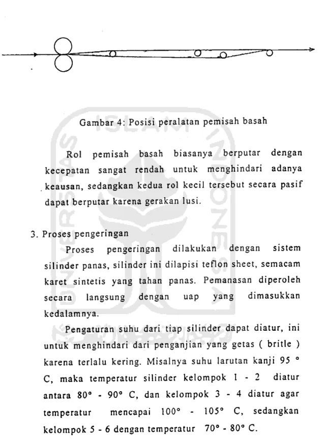 Gambar 4: Posisi peralatan pemisah basah