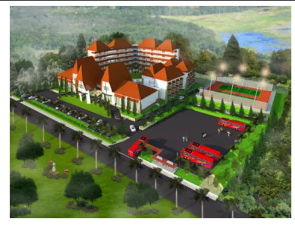 Gambar 3. Visualisasi Hasil Desain Bangunan 