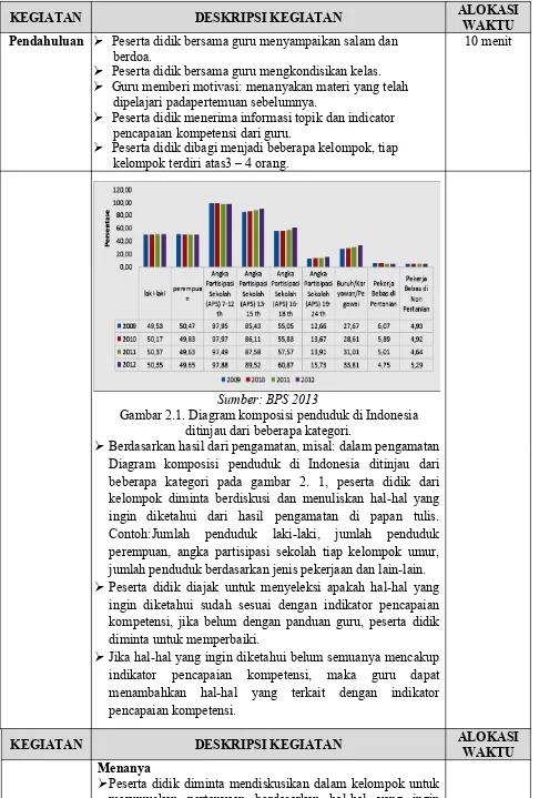 Gambar 2.1. Diagram komposisi penduduk di Indonesia