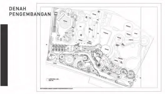 Gambar 1 3 Denah rancangan pengembangan arsitektur Jambooland.