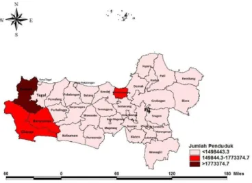 Gambar 4.2 Karakteristik Jumlah Penduduk Jawa Tengah Tahun 2015