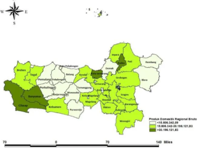Gambar 4.4 Karakteristik Produk Domestik Regional Bruto Jawa Tengah  Tahun 2015 