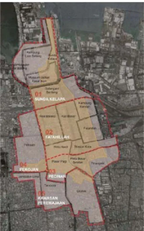 Gambar 2 Peta Manajemen Perencanaan Zonasi Kawasan Kota Tua Jakarta 