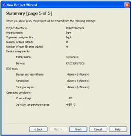 Figure 10.Figure 9. Summary of project settings.