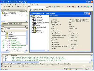 Figure 18. Display after a successful compilation.