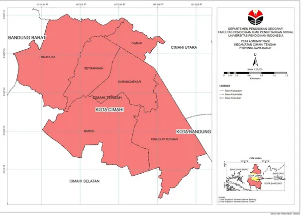 Gambar 3.1 Peta Administrasi Kecamatan Cimahi Tengah 32 