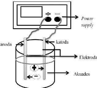 Gambar 1. Diagram Sel elektrolitik 