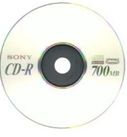 Gambar 3.1 CD (Compact Disc atau Laser Optic Disc)