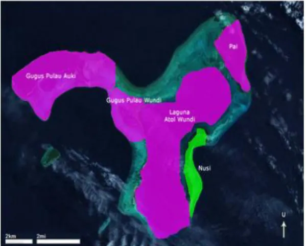 Gambar 5. Peta Kesesuaian Lahan untuk Pariwisata Pesisir di Kepulauan Padaido  Hasil  penyelidikan  potensi  sumber  daya  lahan 