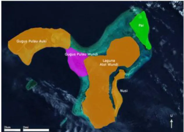 Gambar 7. Peta Kesesuaian Lahan Tangkapan Ikan Karang di Kepulauan Padaido  3.5 Kesesuaian Lahan Tangkapan Ikan Pelagis 