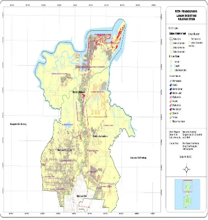 Gambar 6.  Peta Penggunaan Lahan Kota Medan (Interprestasi Citra Satelit 