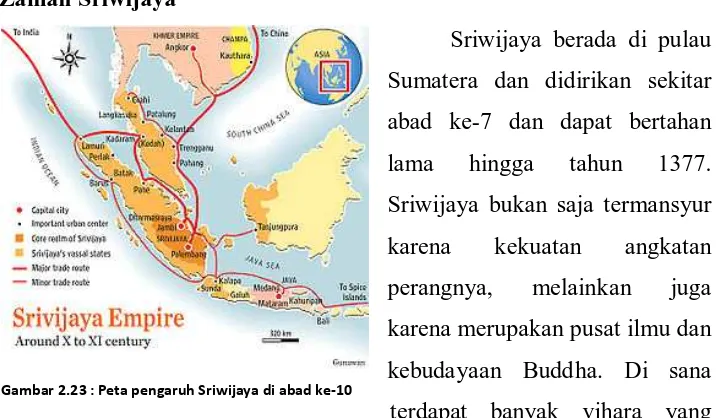 Gambar 2.24. : peta jejak – jejak kerajaan Mataram 