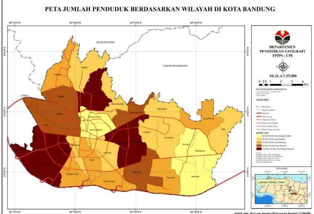 Gambar 3.2. Jumlah Penduduk Kota Bandung  