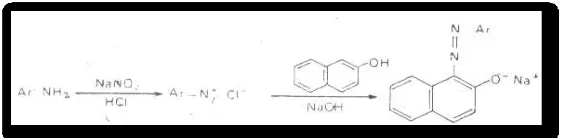 Gambar 14. Reaksi gugus amin dengan pereaksi p-DAB HCl 