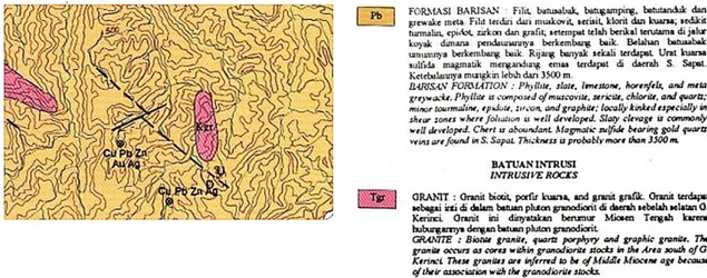 Gambar 7 Peta geologi daerah penelitian 