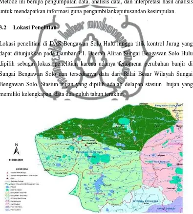 Gambar 3.1 Peta DASBengawan Solo Hulu 