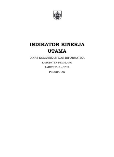 INDIKATOR KINERJA UTAMA