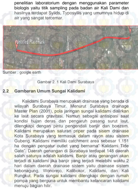 Gambar 2. 1 Kali Dami Surabaya 