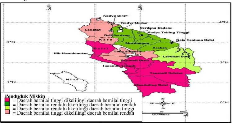 Tabel 10   Pengelompokkan Kemiripan Daerah di Sumatera Utara berdasarkan  