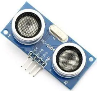 Gambar 2.8. sensor ultrasonik HC-SR04  (http://www.digi-bytes.com). 