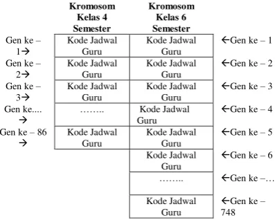 Gambar 2 Representasi Kromosom 