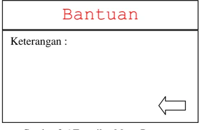 Gambar 3.6 Tampilan Menu Bantuan 
