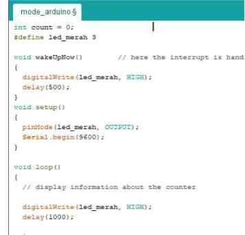 Gambar 11. Implementasi Mode  Active Perangkat Embedded 