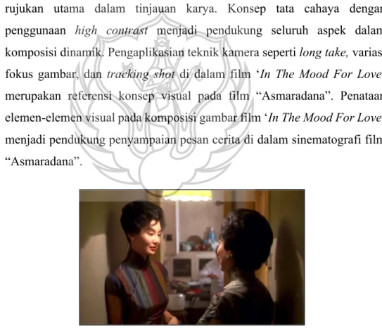 Gambar 1.6. Contoh tata cahaya pada film In The Mood For Love. 