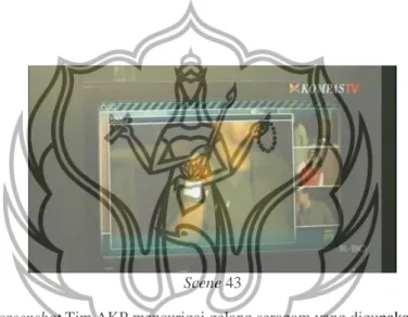 Gambar II.7 Screenshot Tim AKP mencurigai gelang seragam yang digunakan para perampok  melalui layar monitor pada scene 43 