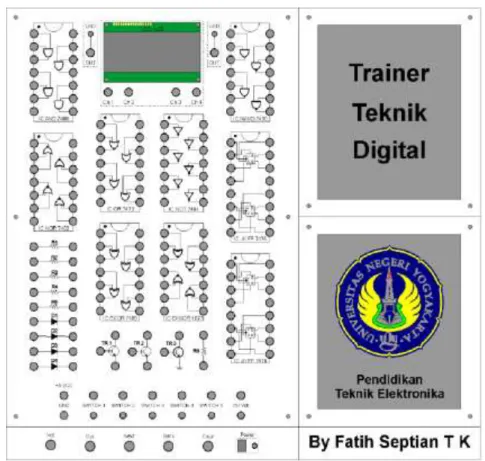 Gambar 10. Desain panel depan trainer 