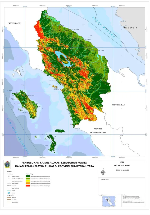 Gambar 2. SKL Morfologi Provinsi Sumatera Utara 