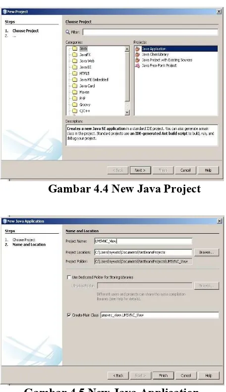 Gambar 4.4 New Java Project