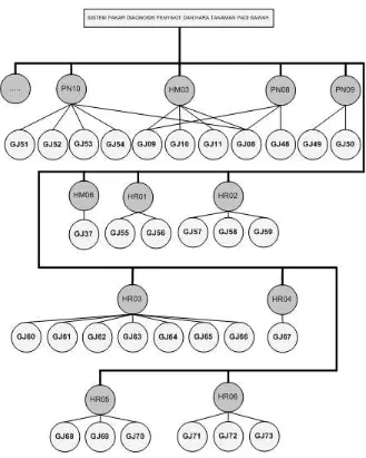 Gambar 4. Knowledge Representation Tree pada OPT Tanaman Padi 