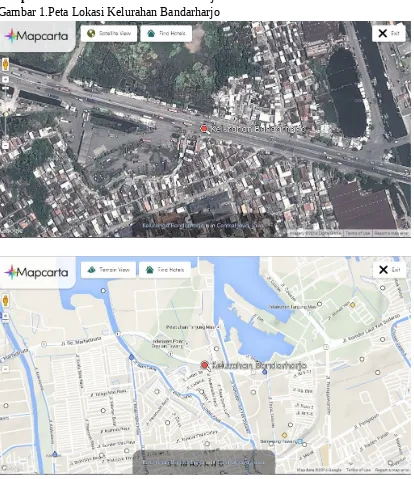 Gambar 1.Peta Lokasi Kelurahan Bandarharjo