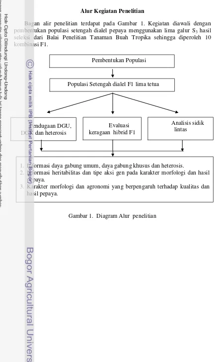 Gambar 1.  Diagram Alur  penelitian 
