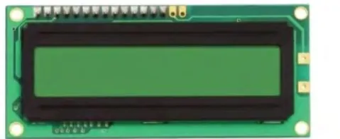 Gambar 2.9 Bentuk LCD (Liquid Crystal Display) 2×16     Fungsi Pin LCD (Liquid Cristal Display) Dot Matrix 2×16