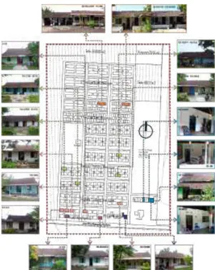 Gambar 1. Kasus bangunan rumah tinggal Perumahan Kamaran. Sumber: gambar/data Arsip Bagian Instalasi Pabrik Gula Semboro (2016)