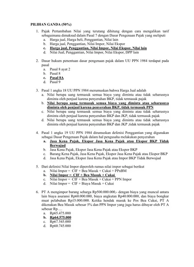 2. Dasar Hukum Penentuan Dasar Pengenaan Pajak Dalam UU PPN 1984 ...